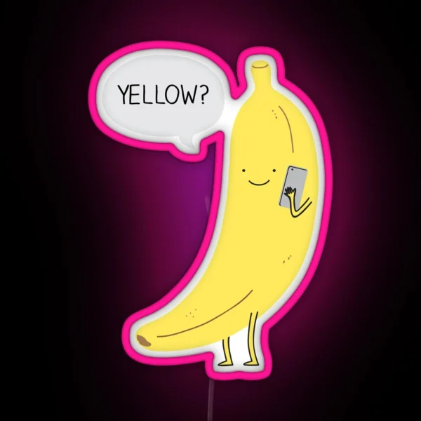 Banana On The Phone RGB Neon Sign