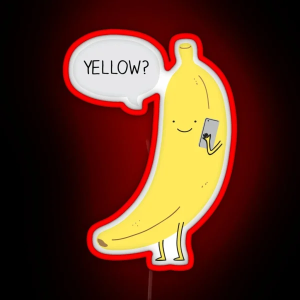 Banana On The Phone RGB Neon Sign
