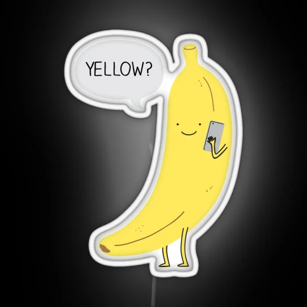 Banana On The Phone RGB Neon Sign