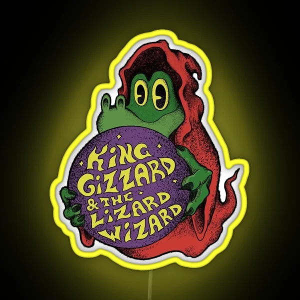Band King Gizzard And The Lizard Wizard RGB Neon Sign