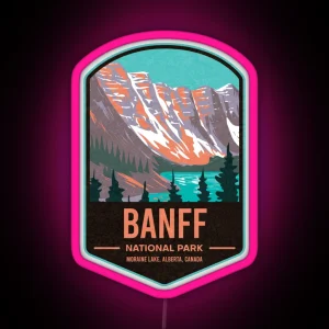 Banff National Park Canada RGB Neon Sign
