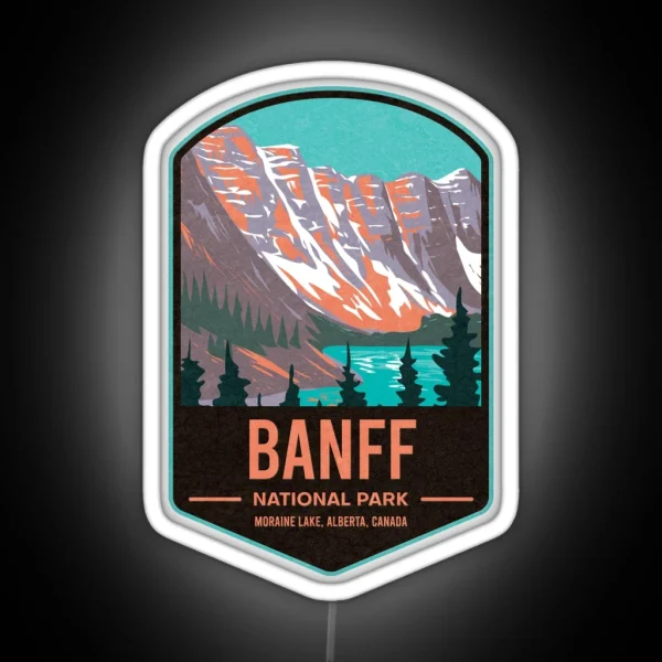 Banff National Park Canada RGB Neon Sign