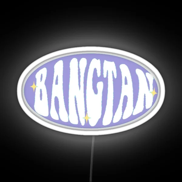 BANGTAN RETRO PURPLE RGB Neon Sign