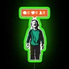 Neon Banksy-Style "Nobody Likes Me" Graffiti Sign with Crying Kid Meme