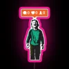 Banksy-Style Graffiti Mural 'Nobody Likes Me' RGB Neon Sign Parody