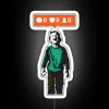 Banksy-Inspired Neon Graffiti Sign 'Nobody Likes Me' Unique Art Home Decor