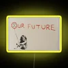 RGB Neon Artistic Protest Statement Sign Inspired by Extinction Rebellion Artists