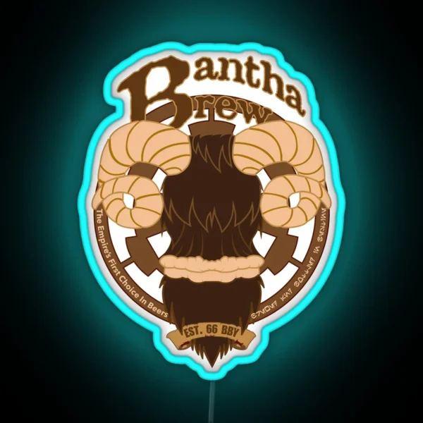 Bantha Brew RGB Neon Sign