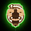 Galactic tavern ambiance with customizable color LED neon sign display