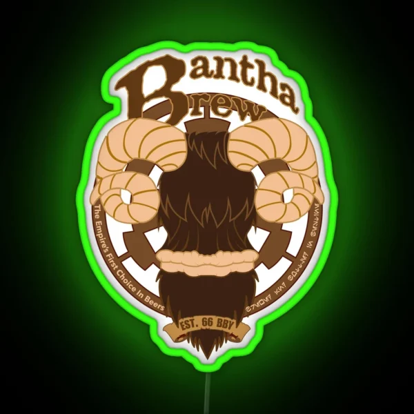 Bantha Brew RGB Neon Sign