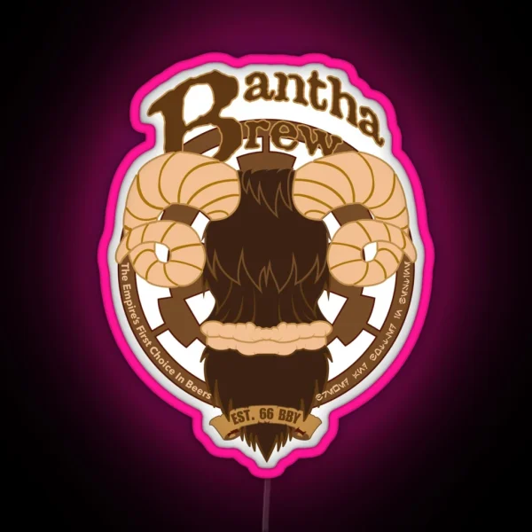 Bantha Brew RGB Neon Sign