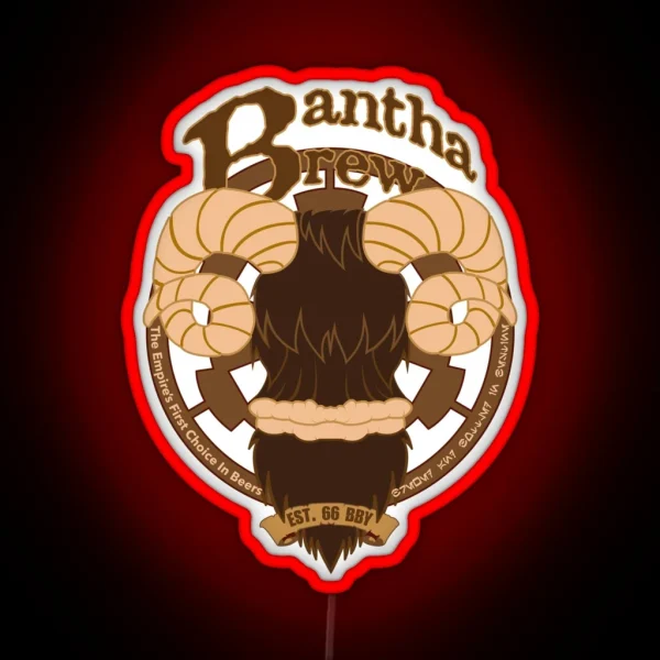 Bantha Brew RGB Neon Sign