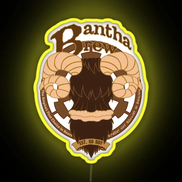 Bantha Brew RGB Neon Sign