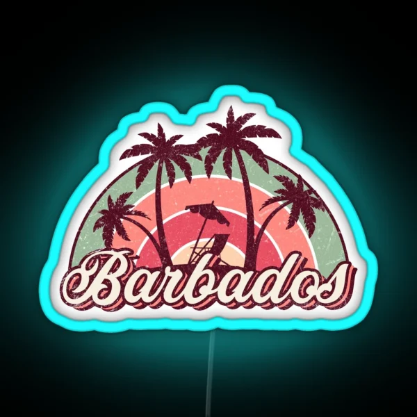 Barbados Summer Trip RGB Neon Sign
