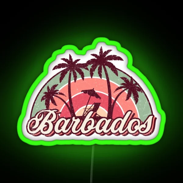 Barbados Summer Trip RGB Neon Sign