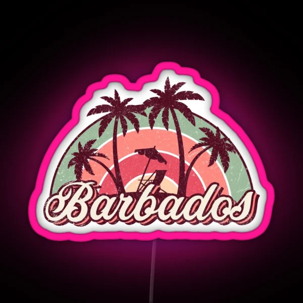 Barbados Summer Trip RGB Neon Sign