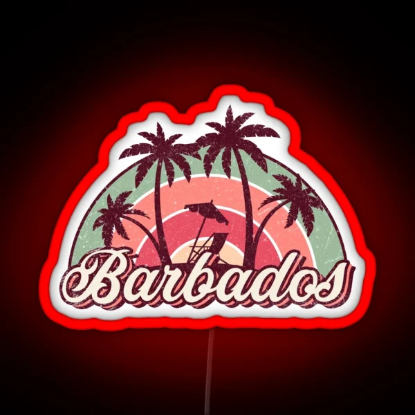 Barbados Summer Trip RGB Neon Sign
