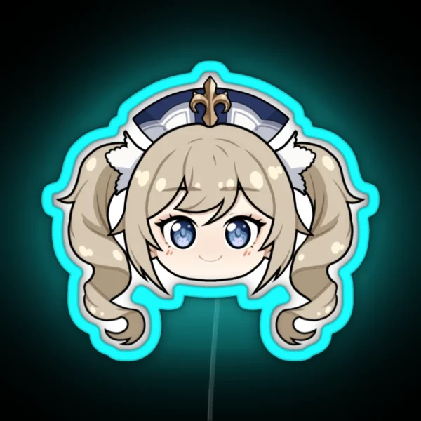 Barbara Chibi Head RGB Neon Sign