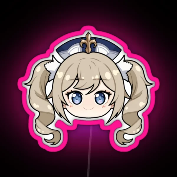 Barbara Chibi Head RGB Neon Sign