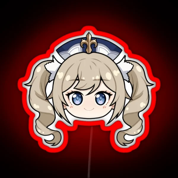 Barbara Chibi Head RGB Neon Sign