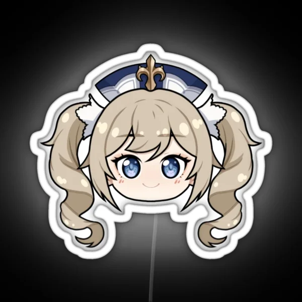 Barbara Chibi Head RGB Neon Sign