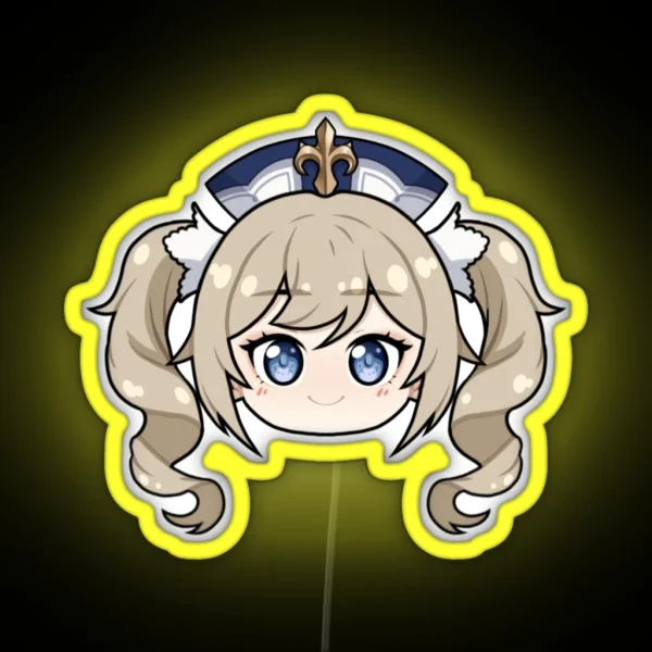 Barbara Chibi Head RGB Neon Sign