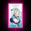 Customizable RGB neon artwork inspired by Barbara from Genshin Impact