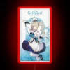 Barbara from Genshin Impact shines brightly in vibrant RGB lights.