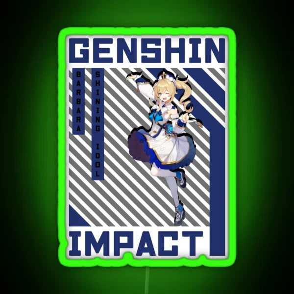 Barbara Genshin Impact RGB Neon Sign