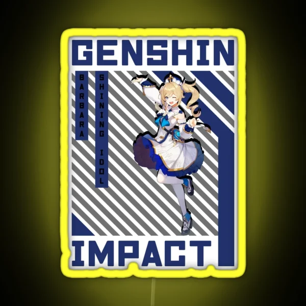 Barbara Genshin Impact RGB Neon Sign