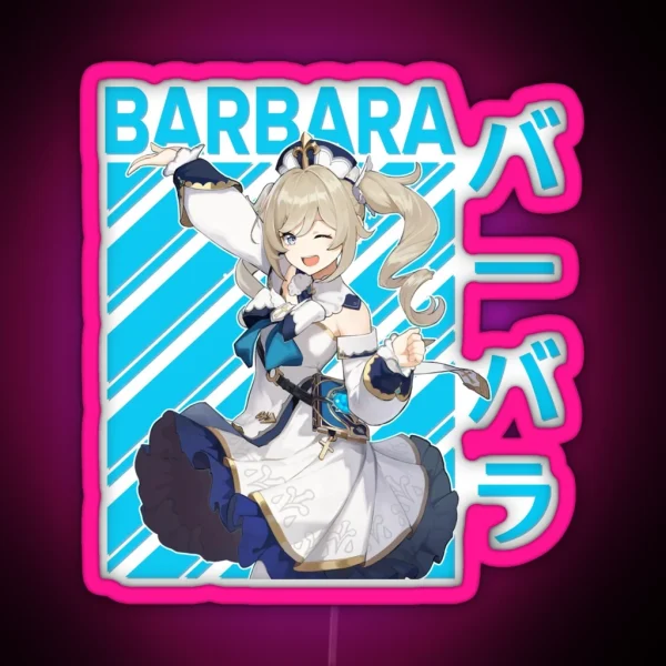 Barbara Genshin Impact RGB Neon Sign