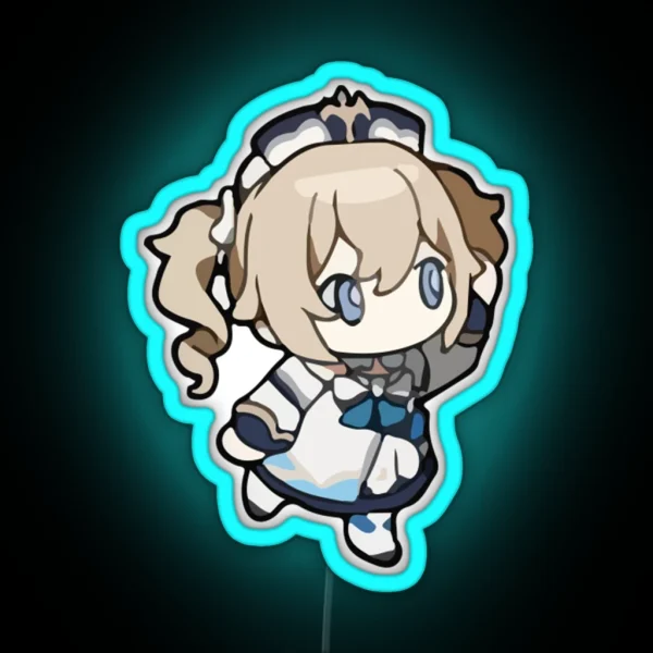 Barbara Look Genshin Impact RGB Neon Sign