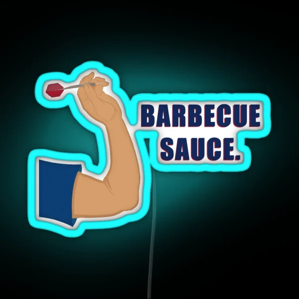 Barbecue Sauce Dart RGB Neon Sign