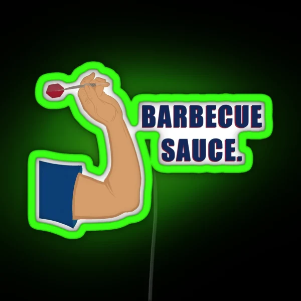 Barbecue Sauce Dart RGB Neon Sign