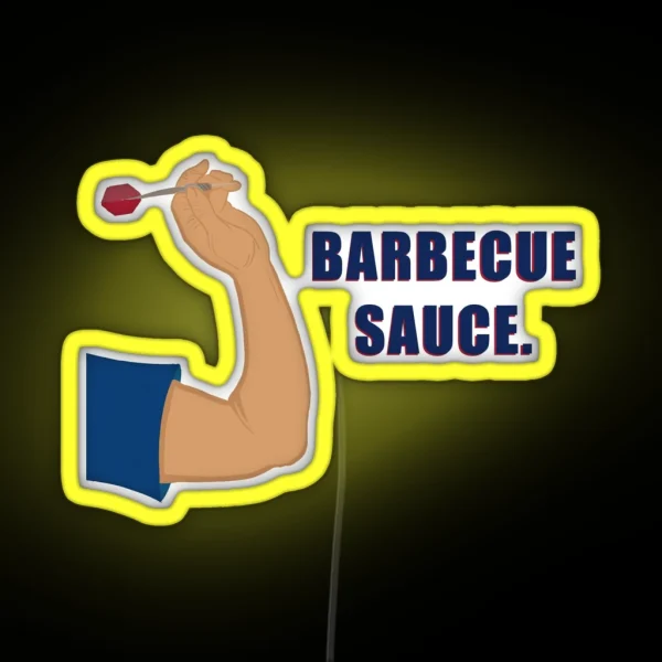 Barbecue Sauce Dart RGB Neon Sign