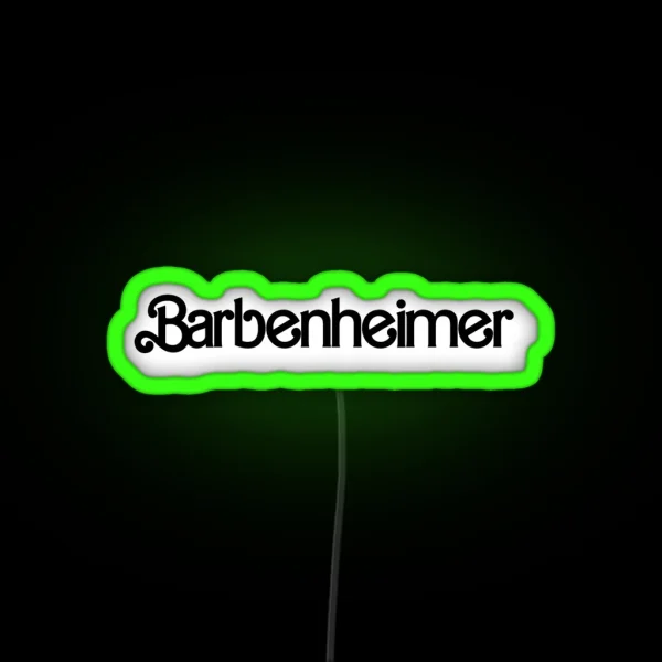Barbenheimer RGB Neon Sign