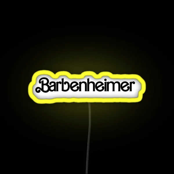 Barbenheimer RGB Neon Sign