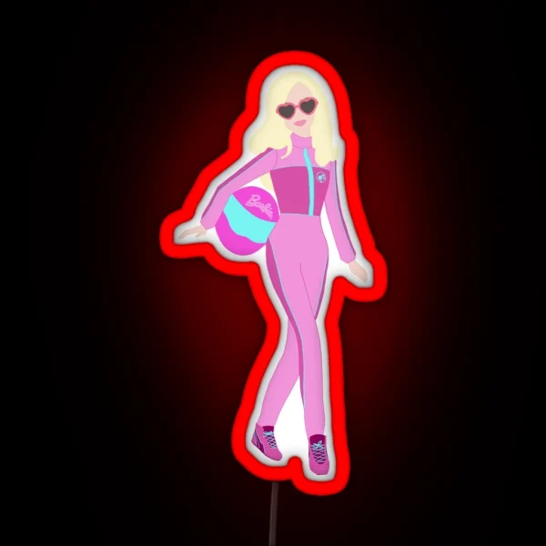 Barbie F1 Driver RGB Neon Sign