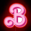 Barbie fan's dream gift, colorful initial B neon sign decor.