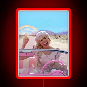 Barbie Margot Robbie Cute Movie RGB Neon Sign