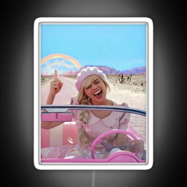 Barbie Margot Robbie Cute Movie RGB Neon Sign