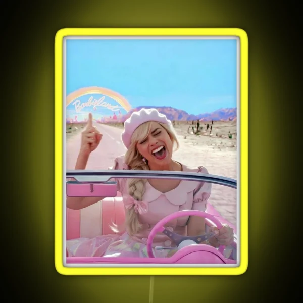 Barbie Margot Robbie Cute Movie RGB Neon Sign