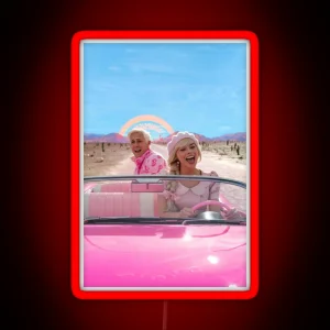 Barbie Movie 2023 Car Scene RGB Neon Sign