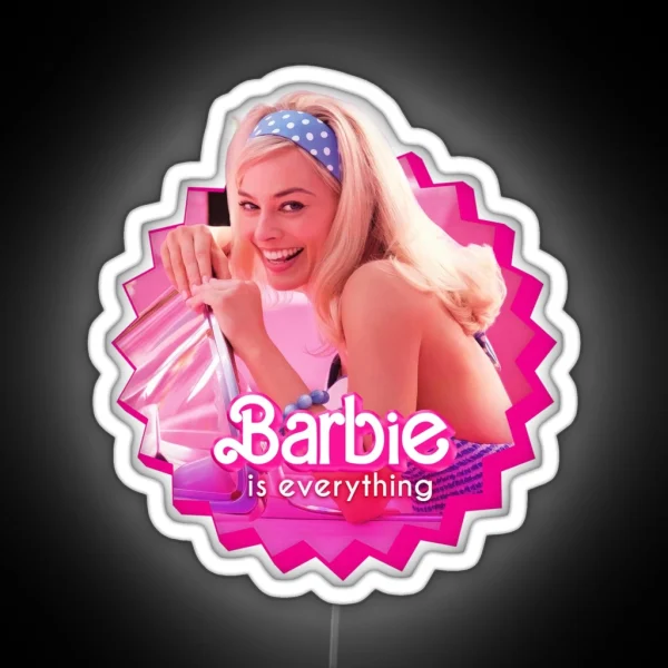 Barbie Movie Barbie Is Everything RGB Neon Sign