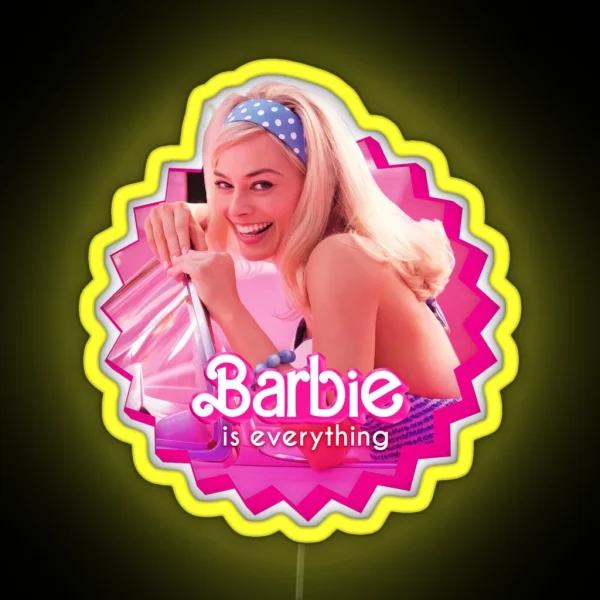 Barbie Movie Barbie Is Everything RGB Neon Sign