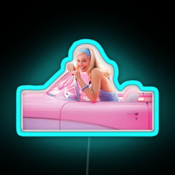 Barbie Movie Margot Robbie Led Posters And More RGB Neon Sign