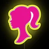 Barbie-inspired Personalized Neon Sign with Customizable RGB Color Changing Effects