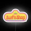 Vibrant 80s Retro Neon Sign for Barbie Collector Decorations and Displays