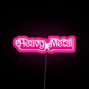 Barbiecore Heavy Metal RGB Neon Sign