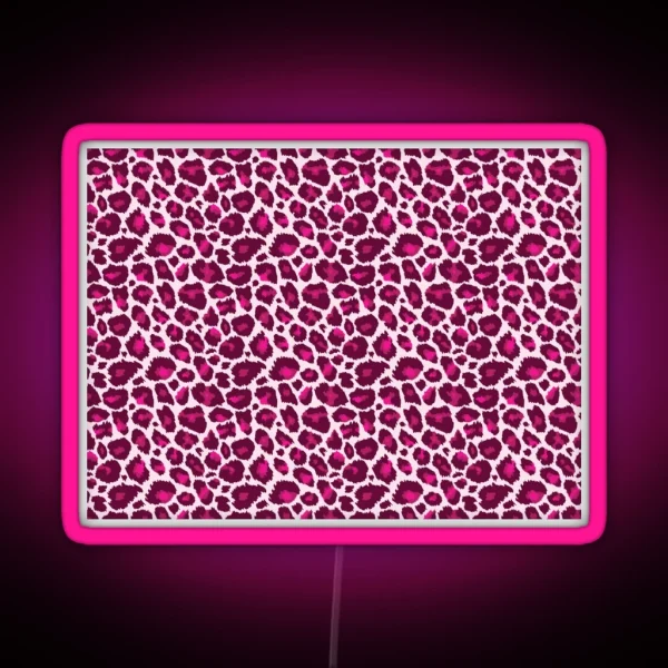 Barbiecore Jaguar In Pink RGB Neon Sign